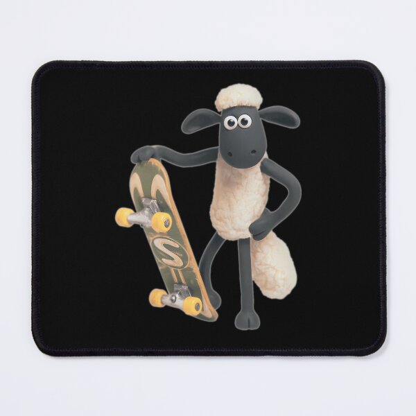 Item preview, Claymation Sheep Character Holding Skateboard designed and sold by daluxchin.