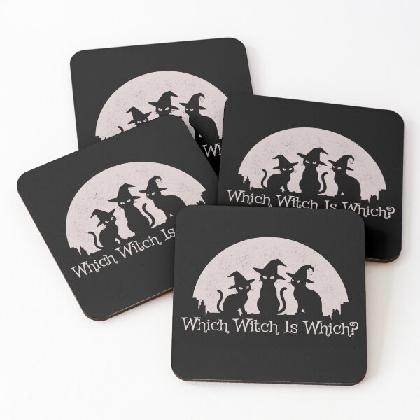 Item preview, Which Witch Is Which? Funny Halloween Black Cat Design designed and sold by clickbongski.