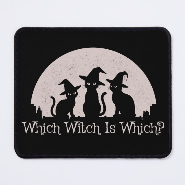 Item preview, Which Witch Is Which? Funny Halloween Black Cat Design designed and sold by clickbongski.