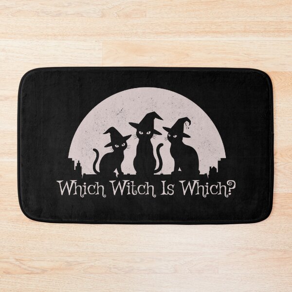 Item preview, Which Witch Is Which? Funny Halloween Black Cat Design designed and sold by clickbongski.