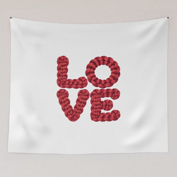 Item preview, Crochet Love Typography designed and sold by jkrphoto.