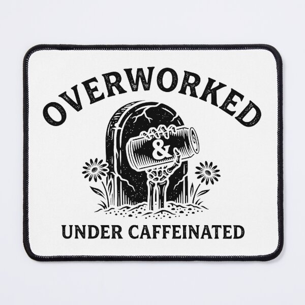 Item preview, Over Worked Under Caffeinated | Co Worker Gift designed and sold by yourfavoritestore.