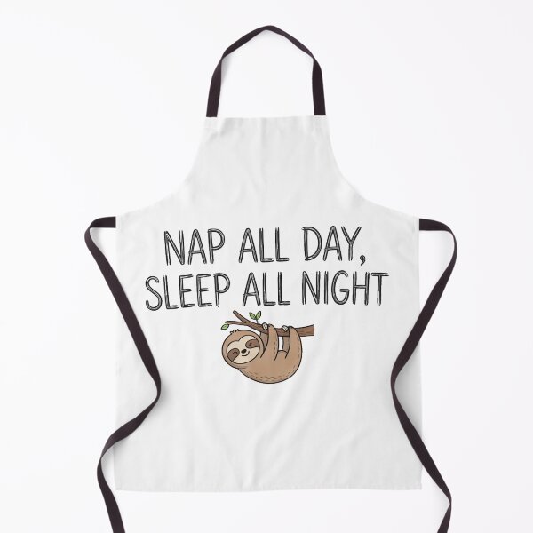Item preview, Nap All Day Sleep All Night Cute Sloth Funny Lazy Quote designed and sold by mackartist.