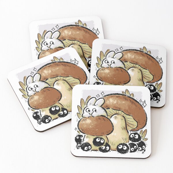 Item preview, Soot Sprites with Autumn Mushrooms designed and sold by xMorfina.