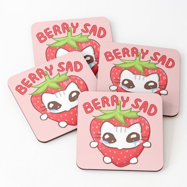 Item preview, Strawberry Cat Berry Sad designed and sold by Amberein.