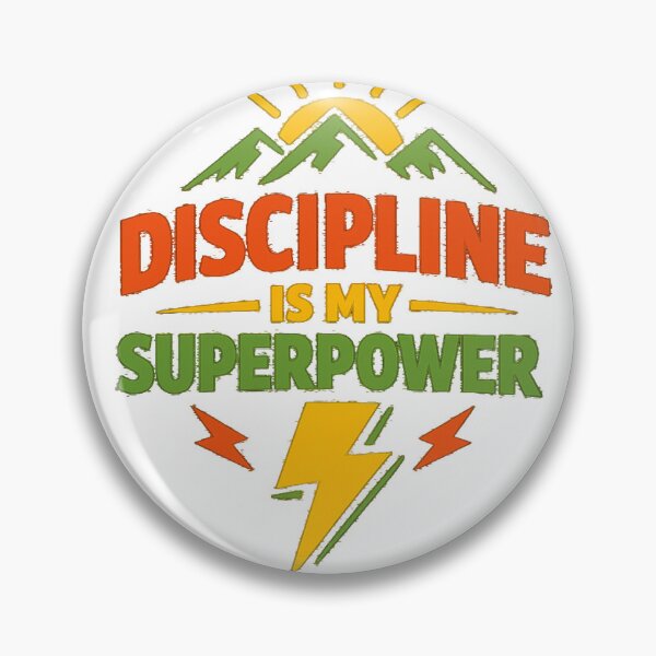 Item preview, Discipline Is My Superpower | Minimal Motivational Typography | Self Improvement Quote T-Shirt designed and sold by Lovestickerco.