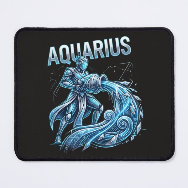 Item preview, Aquarius Daily Horoscope Zodiac Sign | Water Bearer Astrology | Celestial Cosmic Art | Aquarius Birthday Gift | Unique Zodiac Design designed and sold by Bhaskar Digital Art.