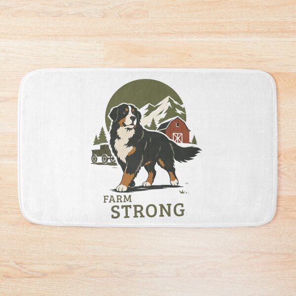Item preview, Farm Strong Bernese Mountain Dog Rustic Farm Life Country Farmer Gift designed and sold by RusticMeadow.