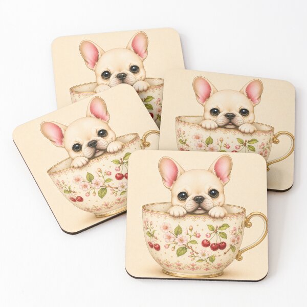 Item preview, Cherry Blossom Teacup Puppy designed and sold by joycrysstudio.