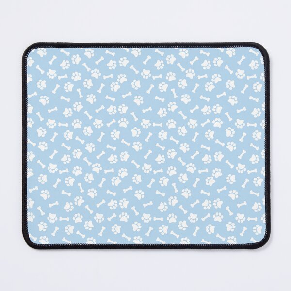 Item preview, Ice Blue And White Dog Paw And Bone Pattern designed and sold by pattern-archive.