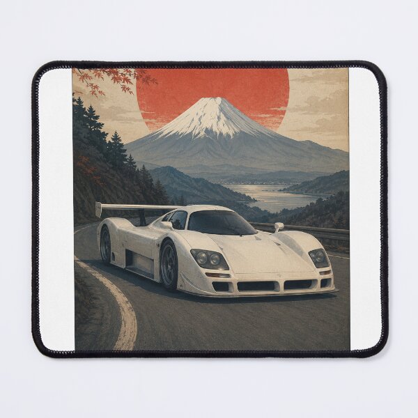 Item preview, Japanese GT1 Legend – Sunrise on Fuji minimalist white designed and sold by Traceursniper.