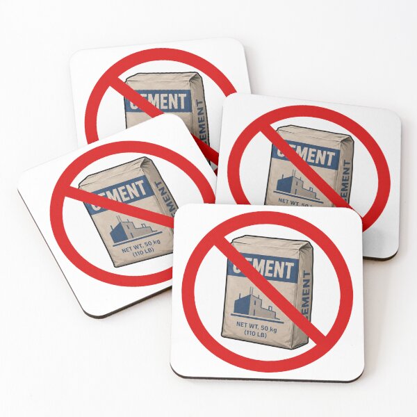 Item preview, No Cement Funny Anti Cement Construction Humor Design designed and sold by MonkiFlipp.