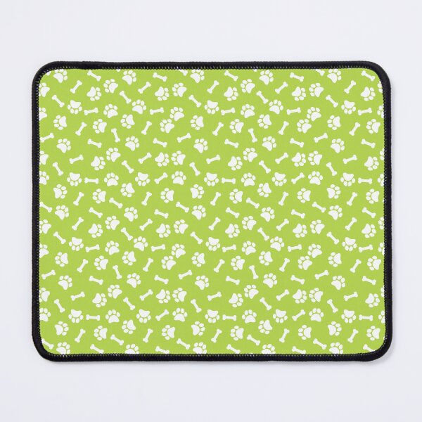 Item preview, Lime And White Dog Paw And Bone Pattern designed and sold by pattern-archive.