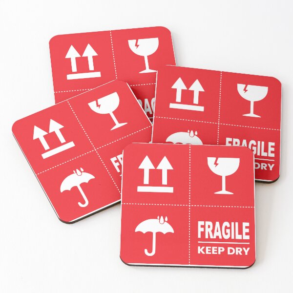 Item preview, Fragile Keep Dry Shipping Sticker | Upward Arrow Packaging Label | Handle With Care Icons designed and sold by UI Expert.