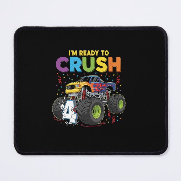 Item preview, I'm Ready To Crush 4th Birthday Monster Truck Boy Kid designed and sold by PopStars1993.
