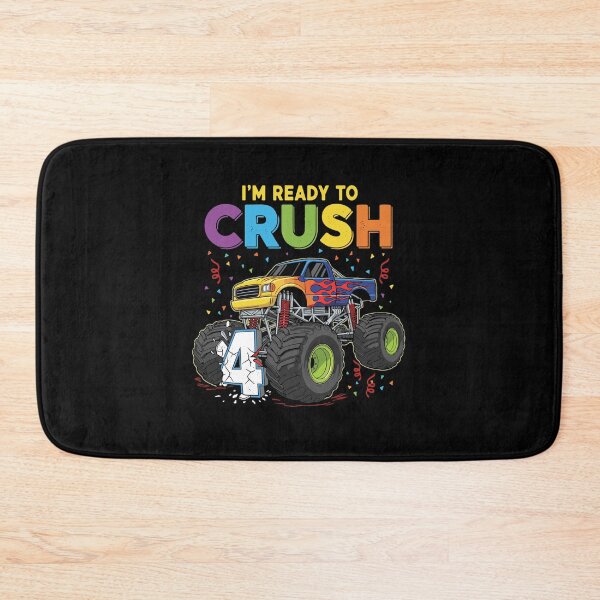 Item preview, I'm Ready To Crush 4th Birthday Monster Truck Boy Kid designed and sold by PopStars1993.