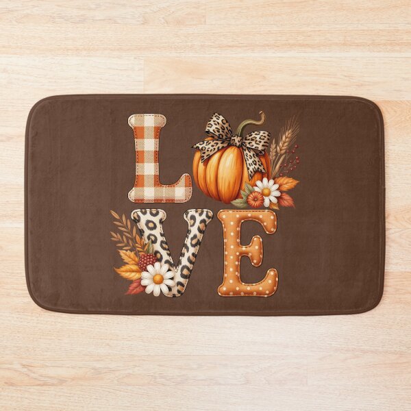 Item preview, Autumn Love with Pumpkin and Flowers designed and sold by jkrphoto.