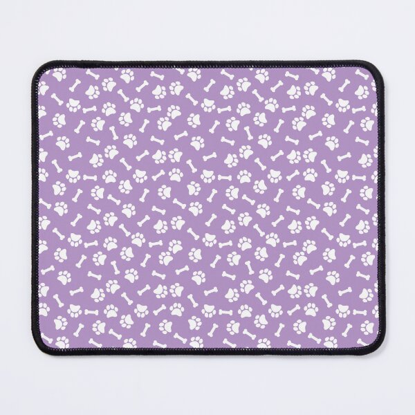 Item preview, Purple And White Dog Paw And Bone Pattern designed and sold by pattern-archive.