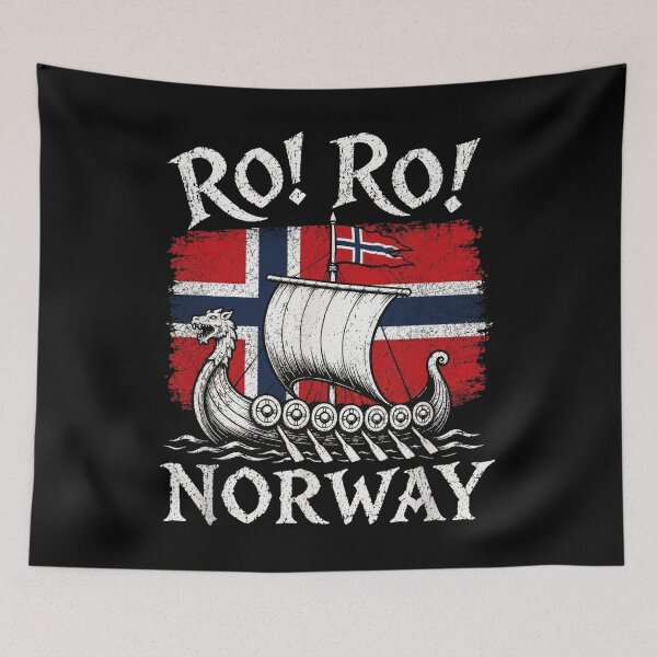 Item preview, Ro! Ro! Norway Viking Ship, Ro Ro Norway Viking Ship, Norwegian Soccer, Norway Football Supporter, Erling Haaland Norway Football, Haaland Norway designed and sold by RamberBator.