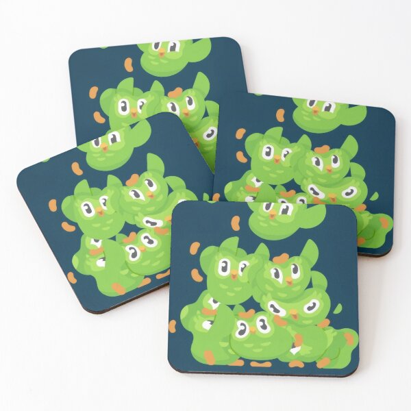 Item preview, Cute Green Owls Cartoon Pile - Funny Language Learning Mascot Chaos Sticker designed and sold by Billy Morfo™.