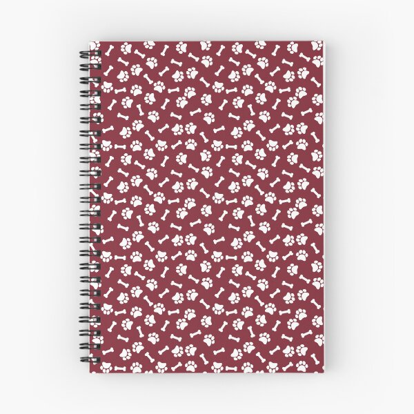 Item preview, Red And White Dog Paw And Bone Pattern designed and sold by pattern-archive.