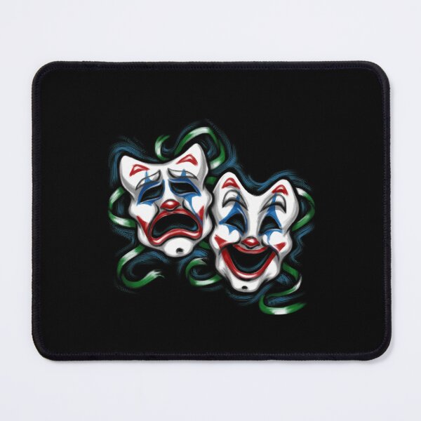 Item preview, Life Is A Comedy Tragedy Mask designed and sold by PrintDarling.