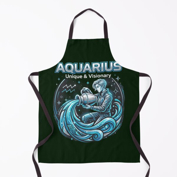 Item preview, Aquarius Daily Horoscope – Unique & Visionary Zodiac Sign | Astrology Gift | Water Bearer Cosmic Design | Aquarius Birthday designed and sold by Bhaskar Digital Art.