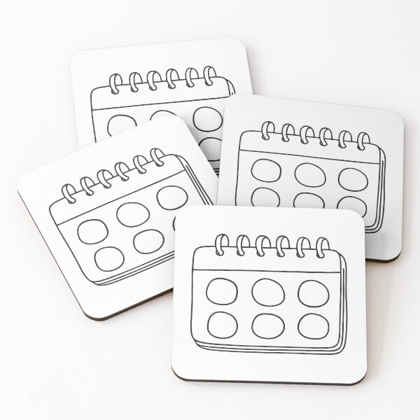 Artikelvorschau, Ein Wandkalender mit leeren, kreisförmig markierten Datumsfeldern entworfen und verkauft von rasagamastore.