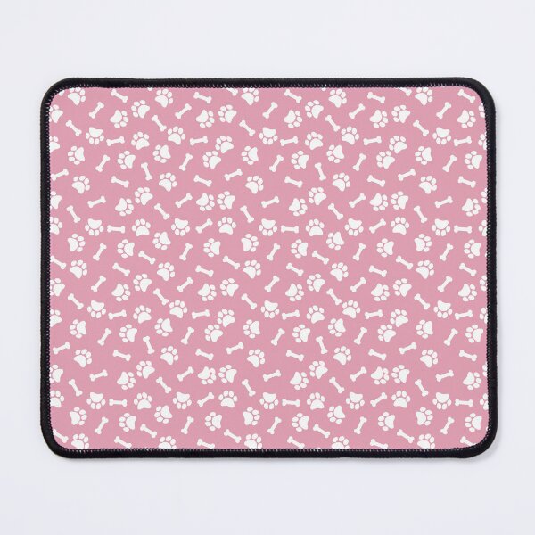 Item preview, Rose And White Dog Paw And Bone Pattern designed and sold by pattern-archive.