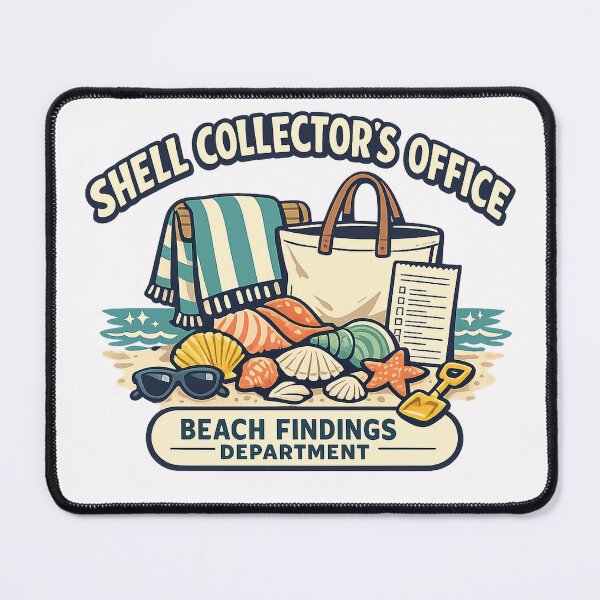 Item preview, Shell Collector’s Office - Beach Findings Department designed and sold by Concrete Coffee Studio.
