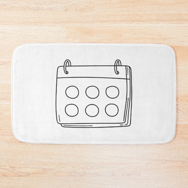 Item preview, Boxes left blank circled on a calendar pinned to the wall designed and sold by rasagamastore.