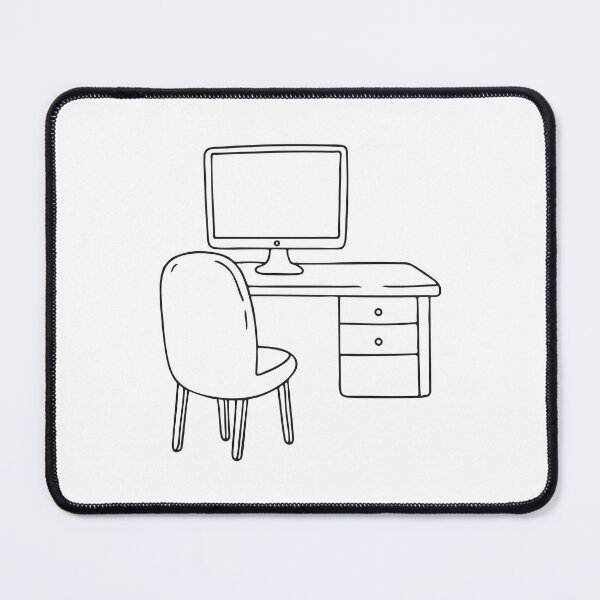 Item preview, Chair Facing Dark Computer Screen designed and sold by rasagamastore.