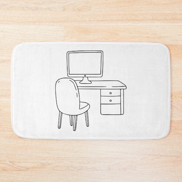 Item preview, Chair Facing Dark Computer Screen designed and sold by rasagamastore.