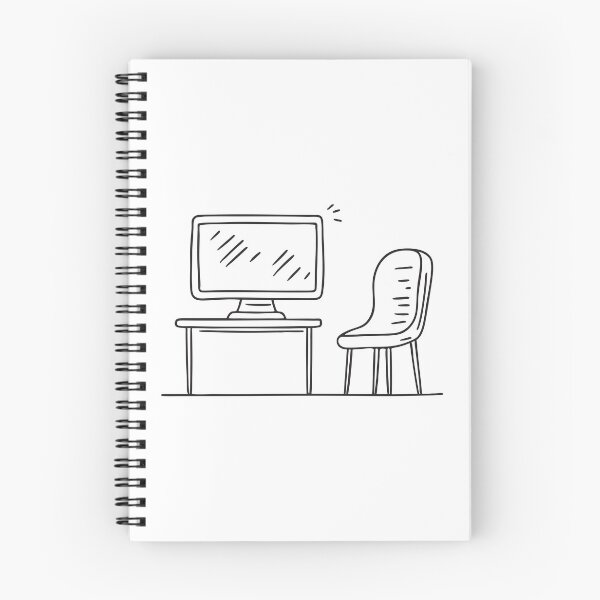 Item preview, A computer chair facing a blank monitor designed and sold by rasagamastore.