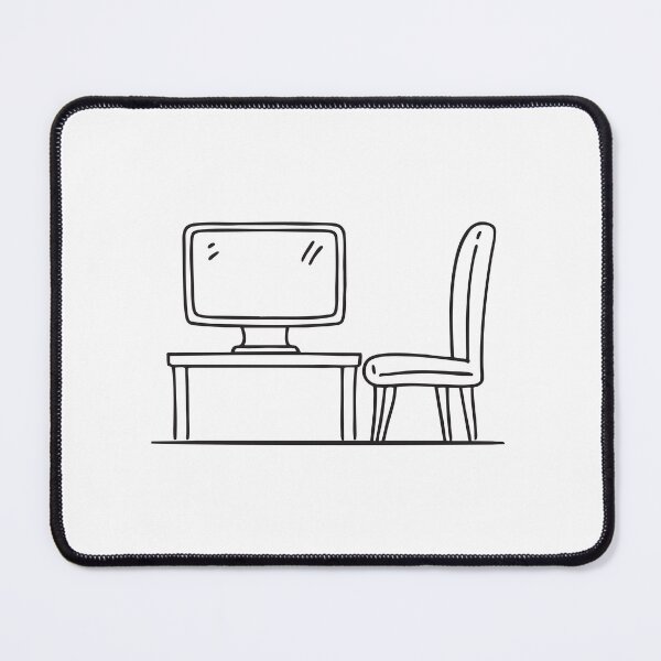 Item preview, A seat aligned with a poweredoff screen designed and sold by rasagamastore.