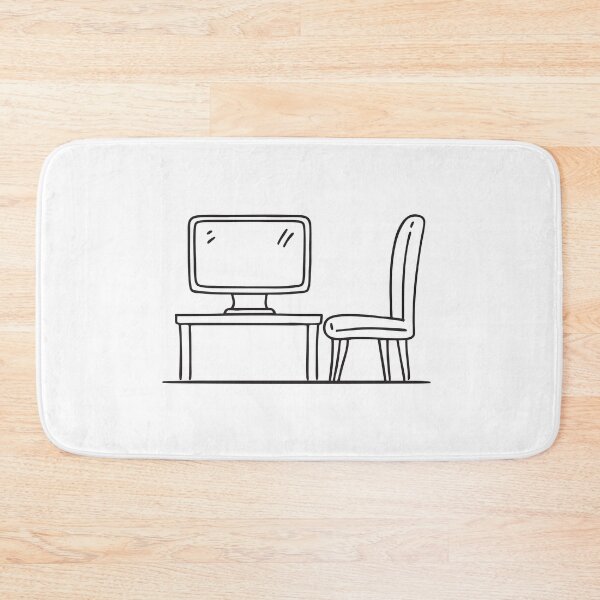 Item preview, A seat aligned with a poweredoff screen designed and sold by rasagamastore.