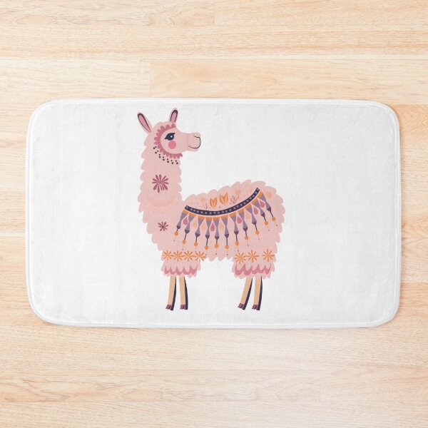 Item preview, Scandinavian Folk Art, Pink Alpaca designed and sold by xiao xuans.