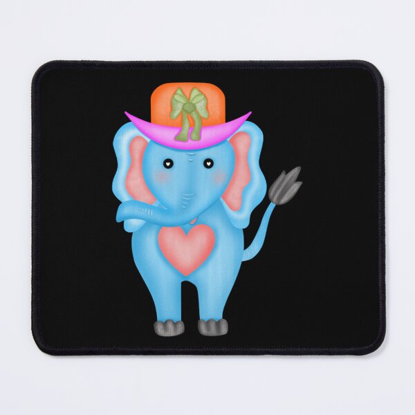 Item preview, Cute Blue Elephant Wearing Hat Kawaii Circus designed and sold by YeppiStudio.