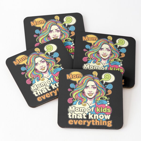 Item preview, Mom Of Kids That Know Everything Funny Pop Art designed and sold by DeliaDesignsCo.