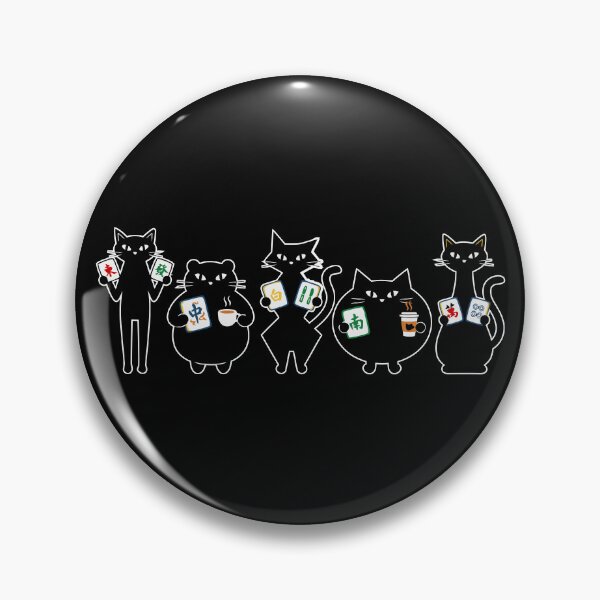 Item preview, Black Cat Playing Mahjong Shirt, Funny Cat Game Night Tee, Cute Mahjong Cat Graphic designed and sold by Colorfulman.