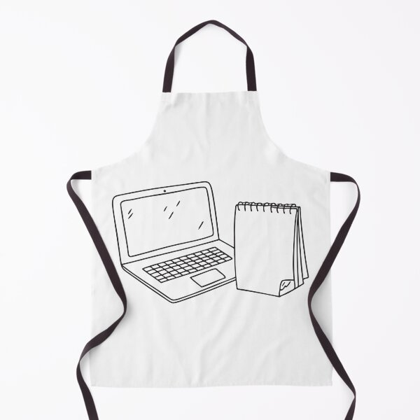 Item preview, A laptop resting next to a blank notepad designed and sold by rasagamastore.