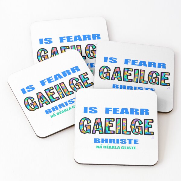 Item preview, Broken Irish Is Better Than Clever English: IS FEARR GAEILGE BHRISTE NÁ BÉARLA CLISTE Bright Rainbow designed and sold by BrokenIrish.
