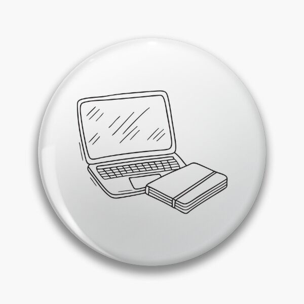 Item preview, A table holding a laptop and an empty notepad designed and sold by rasagamastore.