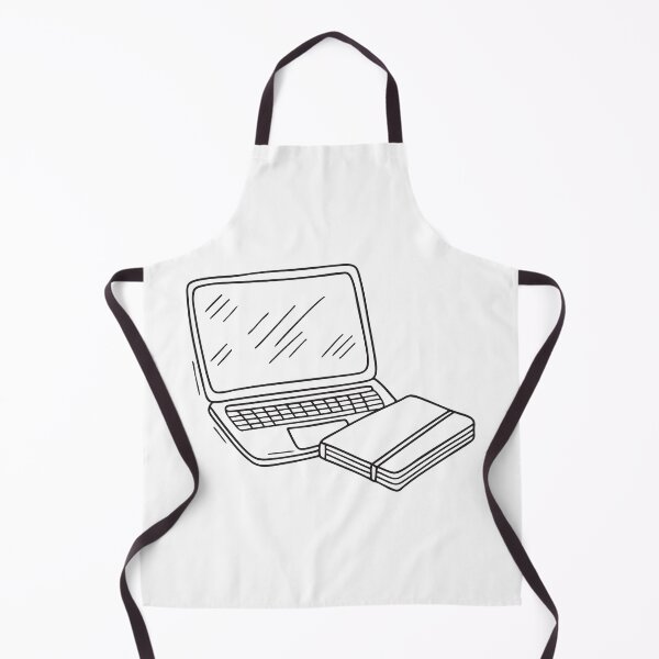 Item preview, A table holding a laptop and an empty notepad designed and sold by rasagamastore.