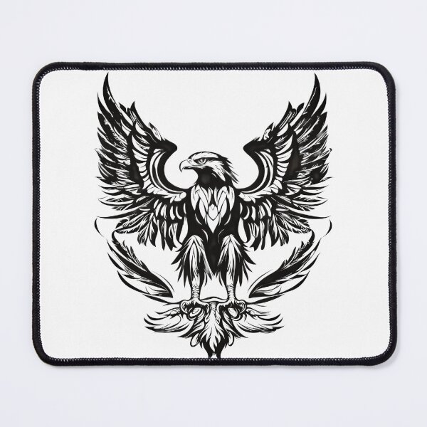 Artikelvorschau, Majestic Eagle Crest – Monochrome Heraldic Bird Emblem entworfen und verkauft von Artisan Finds Online.