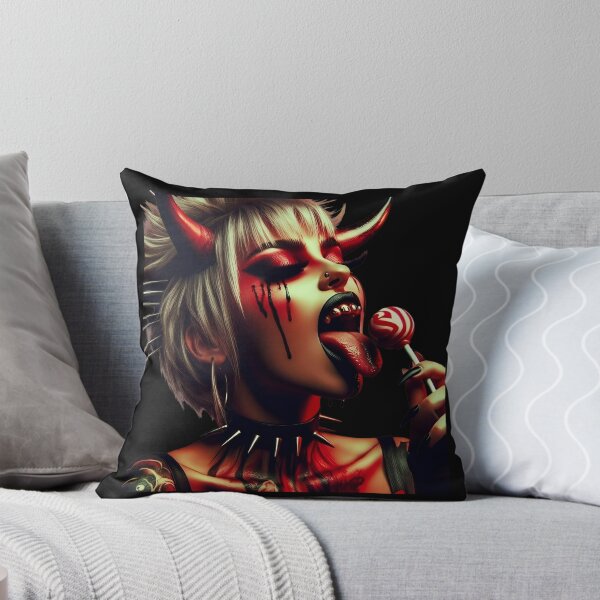 Item preview, Punk Demon Girl Licking Lollipop designed and sold by Voodoo Store Paranormal Collections.