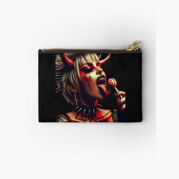 Item preview, Punk Demon Girl Licking Lollipop designed and sold by Voodoo Store Paranormal Collections.