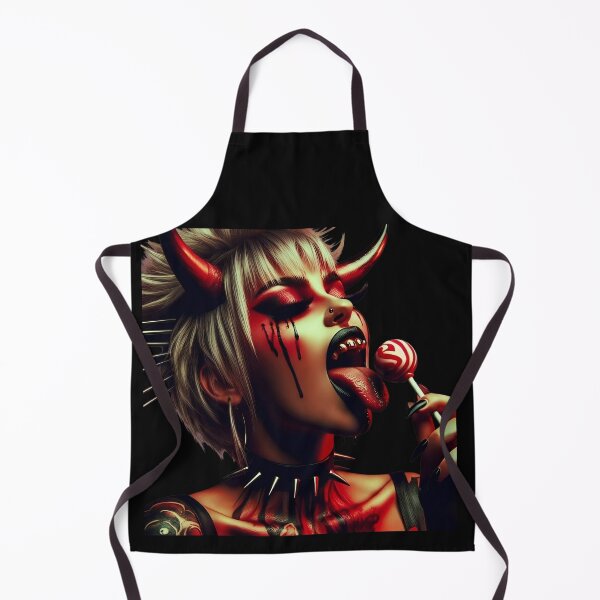 Item preview, Punk Demon Girl Licking Lollipop designed and sold by Voodoo Store Paranormal Collections.