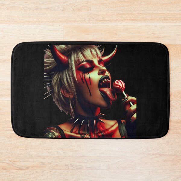 Item preview, Punk Demon Girl Licking Lollipop designed and sold by Voodoo Store Paranormal Collections.