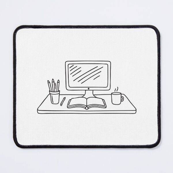 Item preview, A workspace with just a notebook and pencil, no computer present designed and sold by rasagamastore.